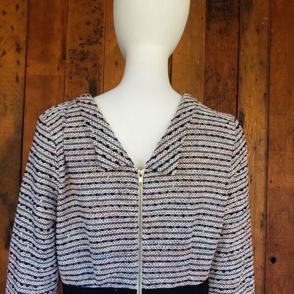 Eva Mendes Tweed Long Sleeved Dress - Picture 7 of 12